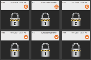 lock icons blocking sensitive information for user of 4Sight